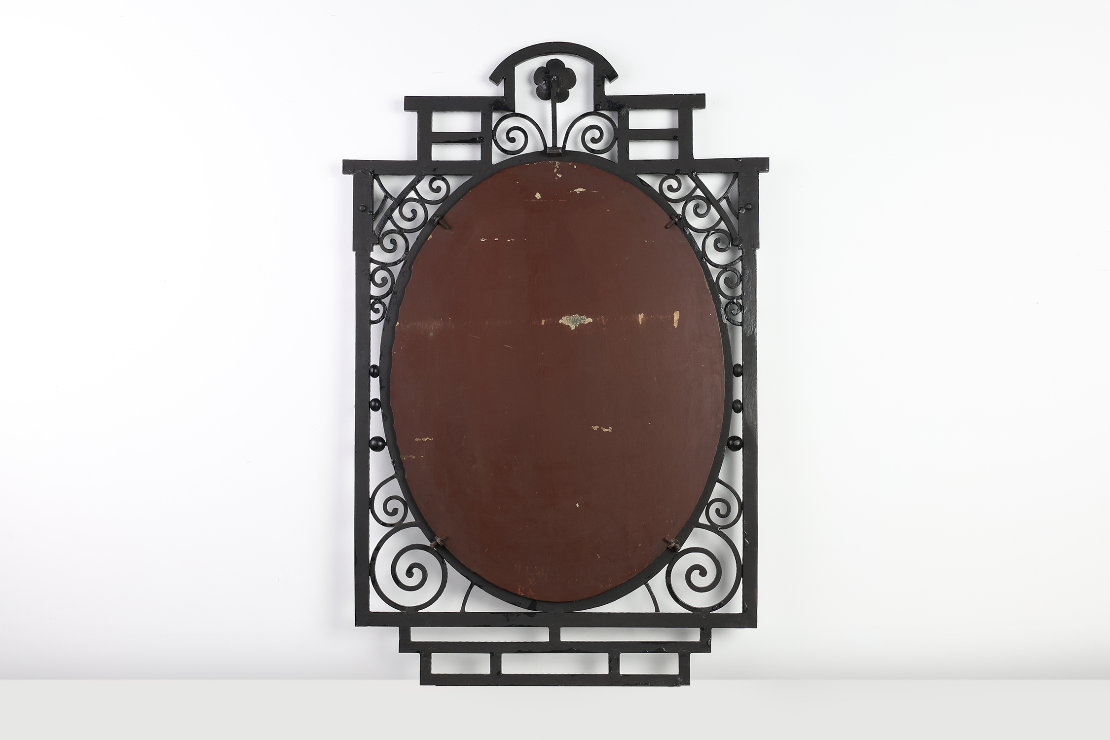 Art Deco Wrought Iron Mirror, France, 1925thumbnail